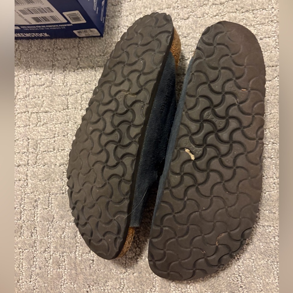 Birkenstock Dark Navy Suede Arizona BS - Picture 3 of 5